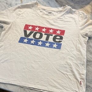 Levi's Red and Blue Vote Graphic Tee